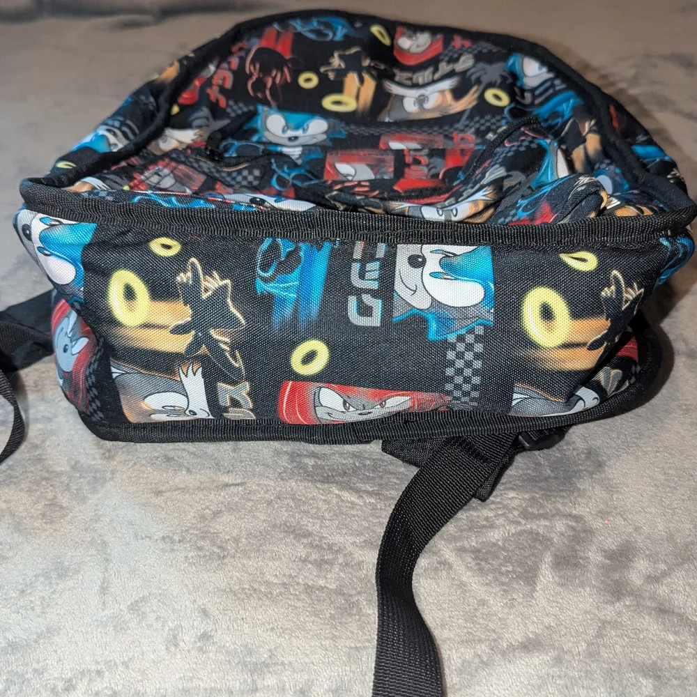 Sonic The Hedgehog Fuzzy Reversible Backpack